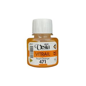 رنگ ویترای 40 میل نارنجی براق Pearl Orange کد  471 Vesta