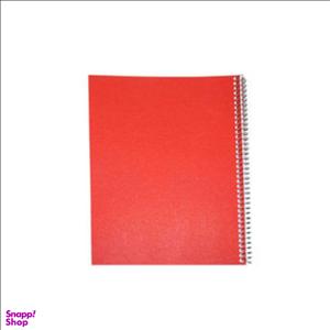 دفتر 50 برگ سیمی ساده قرمز