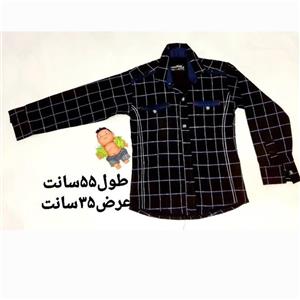 بلوز پسرانه مجلسی چهارخانه دوجیب نما2