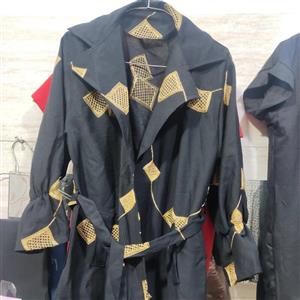 مانتو جلو باز خامه دوزی