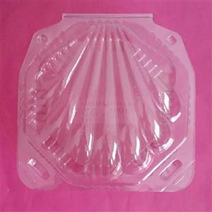 ظرف یکبار مصرف پایه بلند مدل صدفی تک عددی