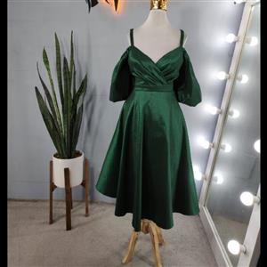 لباس رزیتا میدی - لباس مجلسی - سایز 36  تا 44- ساتن تافته