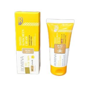 ضدآفتاب رنگ بژ تیره s pf 25 مناسب انواع پوست رومینا\n