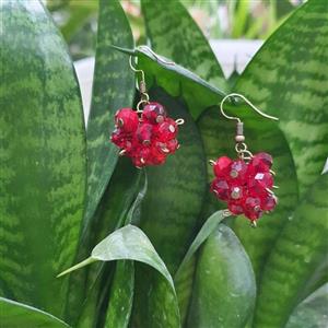 گوشواره کریستال انگوری