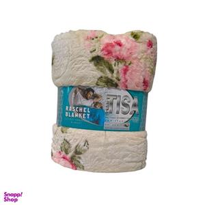 کالای خواب پتو تکنفره دونفره مسافرتی ضخیم تک رنگ گلدار تیسا