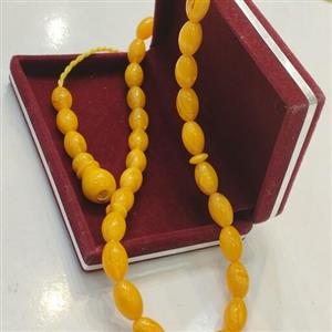 تسبیح کهربا معطر به بوی لیمو 33 دانه کد78