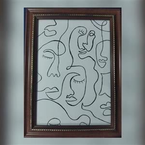 تابلو مینیمال چهره
