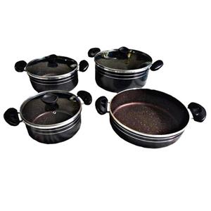 سرویس قابلمه 7 پارچه گرانیتی طرح چدن برند ورونا verona