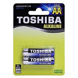 Toshiba باتری قلمی2 عددی آلکالاین 
