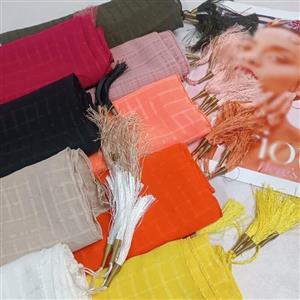 شال مجلسی مزونی حریر قواره. 70 × 190 