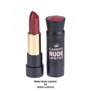 رژ لب نود مات گابرینی شماره 04 gabrini nude lipstick