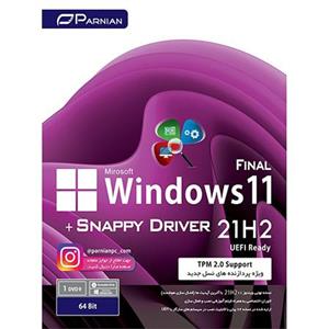 ویندوز 11 نسخه 21H2 2022 به همراه Snappy Driver نشر پرنیان