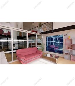 آینه دکوراتیو طرح کلاسیک-آبی