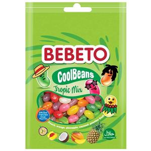 پاستیلBEBETO ببتو جیلی بیلی با طعم میوه های استوایی Bebeto Cool Beans Tropic Mix 