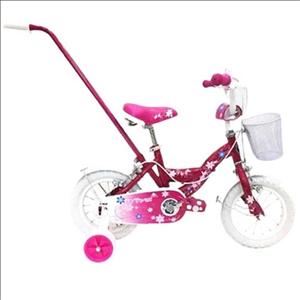 دوچرخه دخترانه ویوا سایز 12 مدل باربی عصادار (BARBIE PUSHBAR)