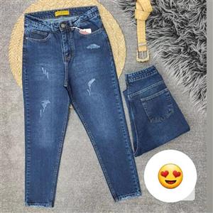 شلوار جین جذب ترک آبی قد 85و90و95و100 با رنگبندی