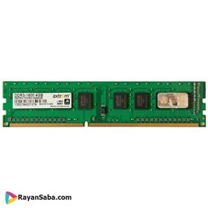 رم دسکتاپ اکستروم DDR3 دو طرف چیپ مدل AXTROM 4G 1600Mhz Axtrom 4GB DDR3 1600MHz