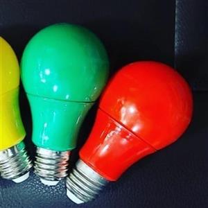 لامپ رنگی 9 وات زرد.ابی.قرمز.سبز