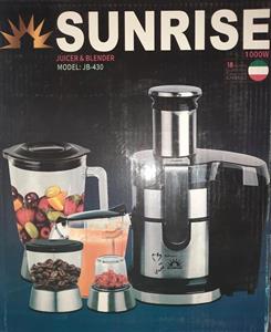 آبمیوه گیر  چهار کاره سان رایز  مدل JB-430
