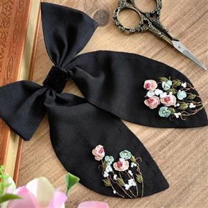 گیره انبری پاپیونی گلدوزی شده