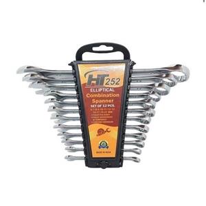 مجموعه 8 عددی آچار یک سر تخت یک سر رینگی پلکانی اچ تی مدل 252