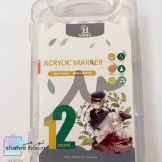 ماژیک چند منظوره مدل اکریلیک مجموعه 12 عددی