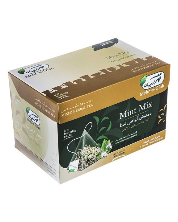 دمنوش گیاهی نعنا مهرگیاه بسته 14 عددی
