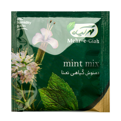 دمنوش گیاهی نعنا مهرگیاه بسته 14 عددی