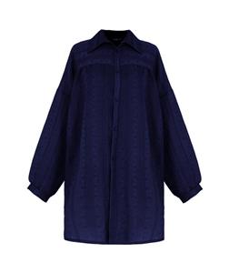 شومیز آستین بلند زنانه بنیس مدل پارمیس رنگ آبی