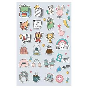 برچسب مدل برش نخورده اسکرپ بوک طرح کیوت -