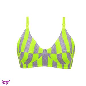 سوتین زنانه طرح زبرا کد N رنگ فسفری