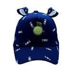 کلاه کپ بچگانه مدل کیوت چراغی کد 51621 رنگ سرمه ای