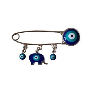 سنجاق سینه زنانه وای اس ایکس مدل چشم نظر فیل