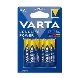 باتری قلمی وارتا مدل  LONG LIFE POWER مجموعه شش عددی