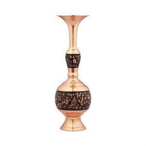 گلدان مسی مدل الماس تراش کد 25half بسته 2 عددی