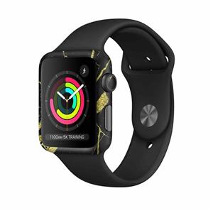 برچسب ماهوت طرح Graphite_Gold_Marble مناسب برای اپل واچ Watch 3 42mm MAHOOT Graphite_Gold_Marble Cover Sticker for Apple Watch Watch 3 42mm