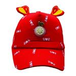 کلاه کپ بچگانه مدل کیوت چراغی کد 51623 رنگ قرمز