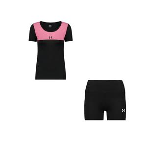 ست تی شرت و شلوارک ورزشی زنانه مدل 710102-55