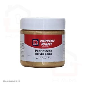رنگ طلایی آکریلیک صدفی رنگ نیپون کد 474 حجم 250 میلی لیتر