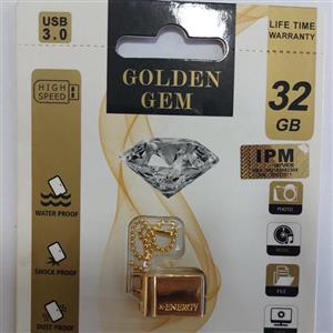 فلش32g  ماداملعمر#فلشusb3 32g ایکس انرژی مدل گلدن جم طلای