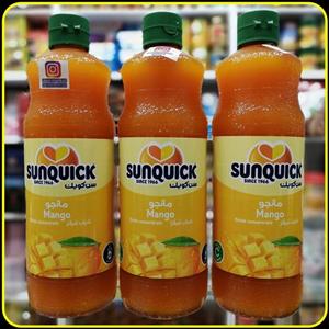 شربت سانکوییک اصلی عربستانی با طعم انبه 840 میل sunquik mango syroup 