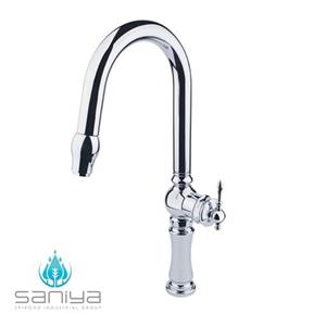شیر ظرفشویی سانیا مدل مینا رنگ کروم براق