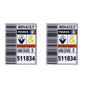 برچسب لچکی رنو بسته 2 عددی