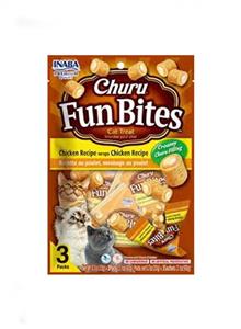 تشویقی گربه چورو فان بایتس طعم مرغ برند اینابا (Inaba churu Fun bites)