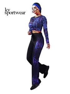 ست کراپ شلوار نیم زیپ دمپا بوت کات ورزشی زنانه Nike
