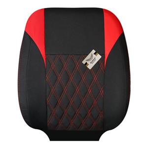 روکش صندلی خودرو سوشیانت مناسب تیبا 2 و کوییک تمام جودون مشکی دوخت قرمز