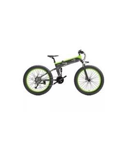 دوچرخه برقی مدل X1500 برند BEZIOR ترمز دیسکی رنگ مشکی و سبز 