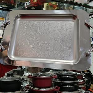 سینی استیل دسته دار