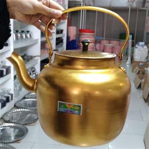 کتری روحی آلومینیوم6لیتر زرد ضخیم تهیه شده از بهترین مواداولیه برند معتبر مهتاب