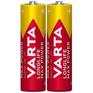باتری دوتایی قلمی Varta Long Life Max Power Alkaline LR6/MN1500 1.5V AA
